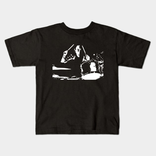 the drummer Kids T-Shirt by horrorshirt